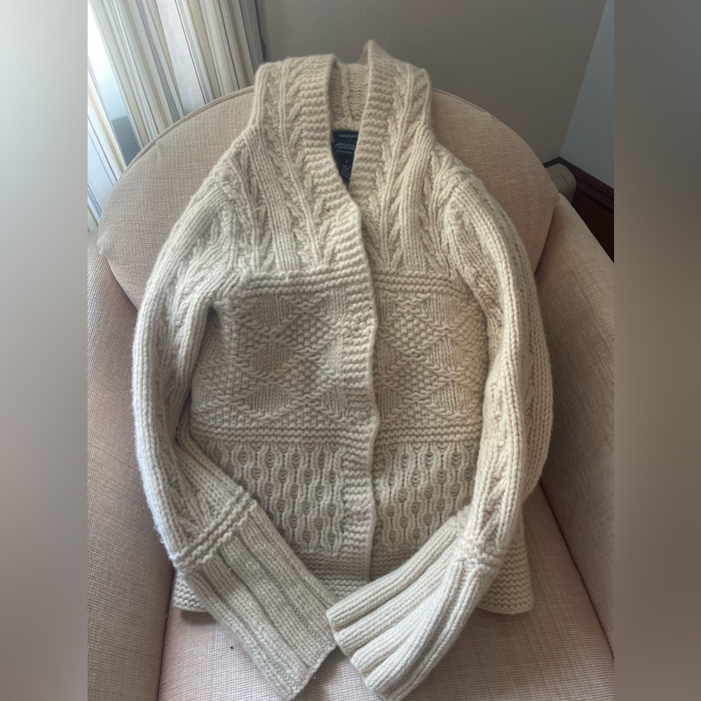 Hand knit fisherman’s sweater.